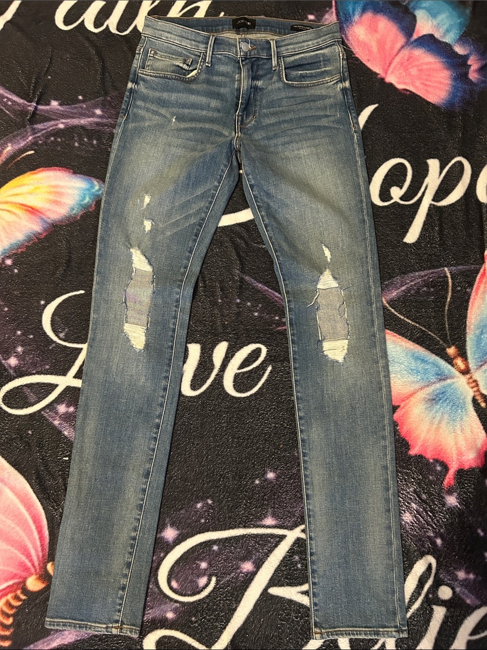 Joe's Jeans Women’s Light Blue Ripped Skinny Jeans